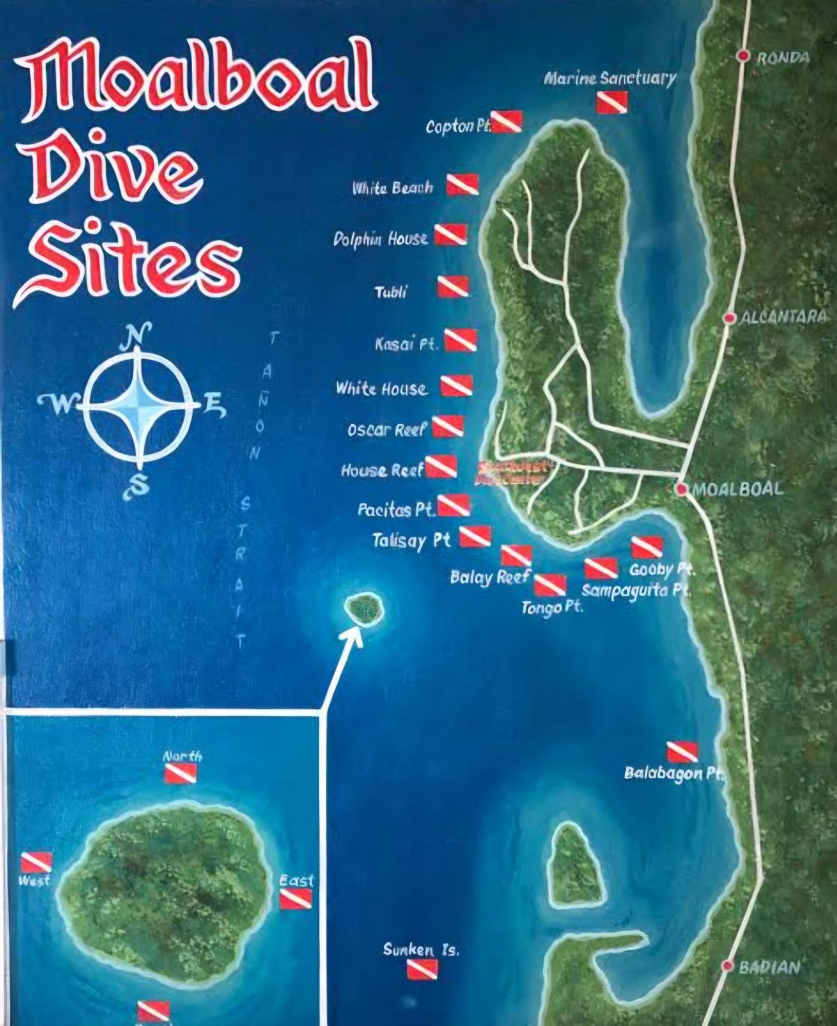 Nirvana Bamboo Houses & Dive Resort 莫阿尔博阿 外观 照片